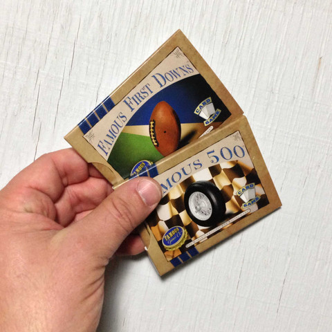 Hard card games for two players - the Advanced Collection from Famous Games Co. (photo: games in hand)